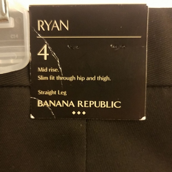 BANANA REPUBLIC RYAN CLASSIC BLACK SLIM STRAIGHT P - Picture 4 of 4